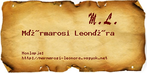 Mármarosi Leonóra névjegykártya